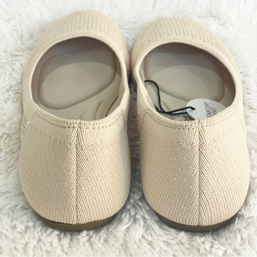 6, 7, 7.5, 8.5, 9.5, 10 taupe, tan cream, neutral flats with arch support - Picture 2 of 8